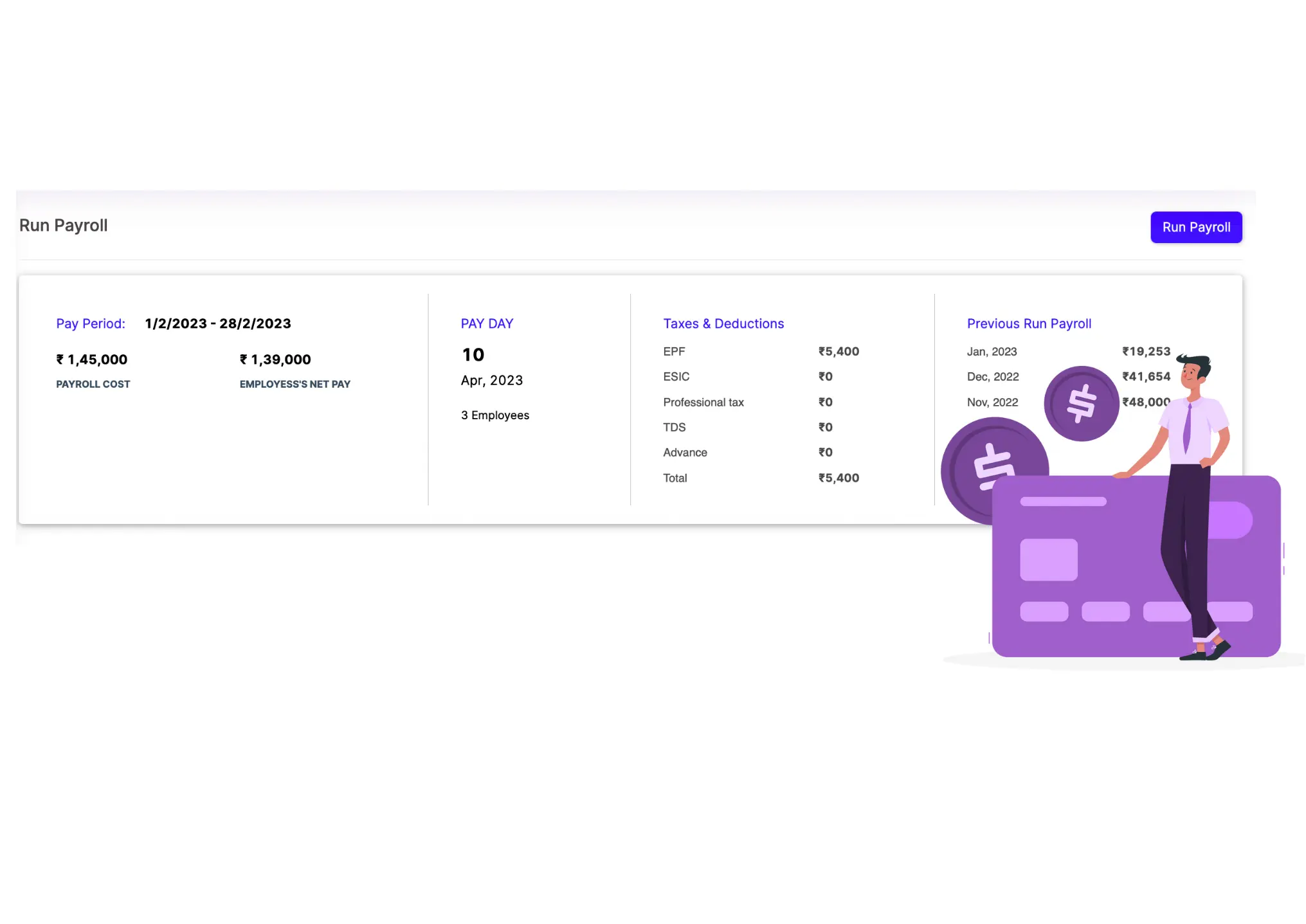 skillaHR's payroll management solution