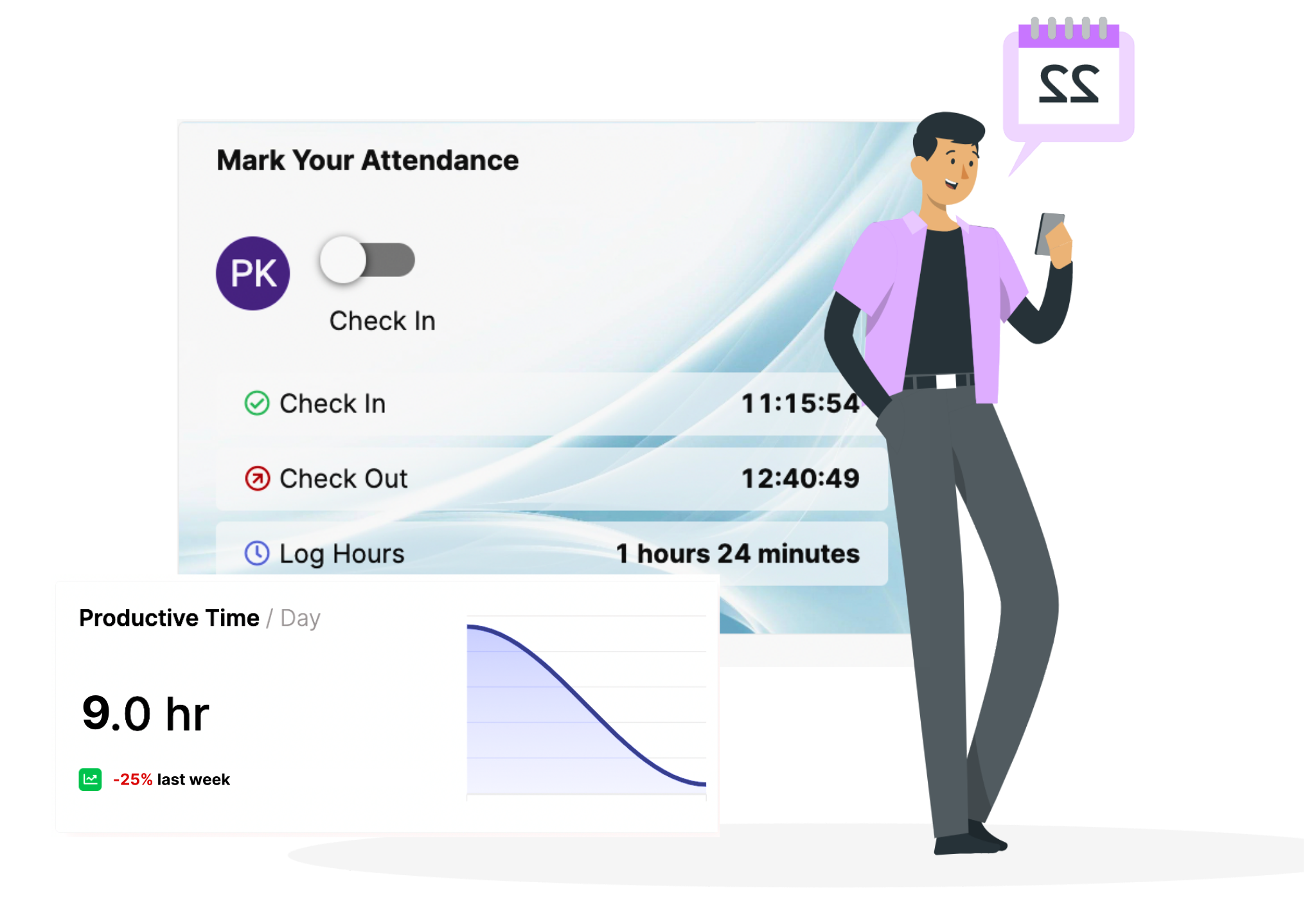 Time and Attendance with skilla.AI Platform
